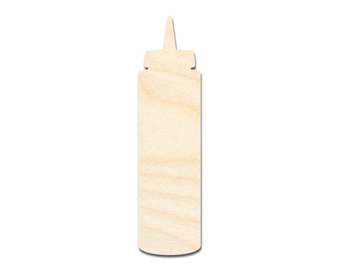 Unfinished Condiment Bottle Shape | DIY Craft Cutout | up to 46" DIY - NameSigns.com
