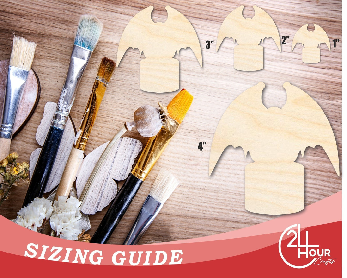 Unfinished Gargoyle Statue Shape | DIY Craft Cutout | up to 46" DIY - NameSigns.com
