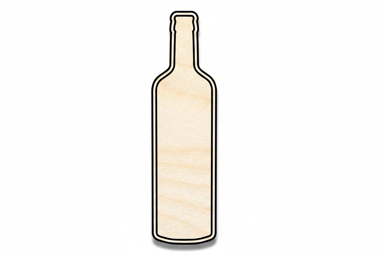 Unfinished Vodka Bottle Shape | DIY Craft Cutout | up to 46" DIY - NameSigns.com