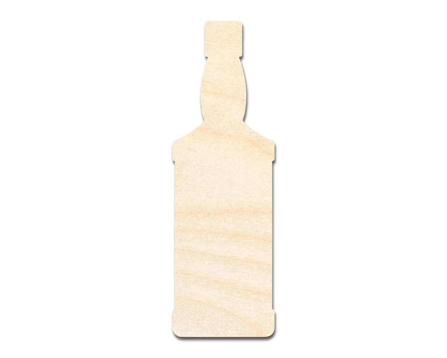 Unfinished Whisky Bottle Shape | DIY Craft Cutout | up to 46" DIY - NameSigns.com