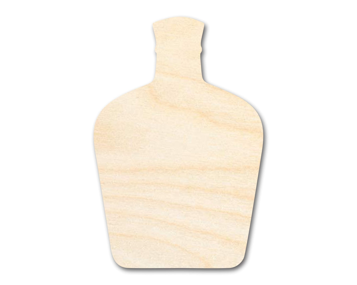 Unfinished Whisky Bottle Silhouette | DIY Craft Cutout | up to 46" DIY - NameSigns.com