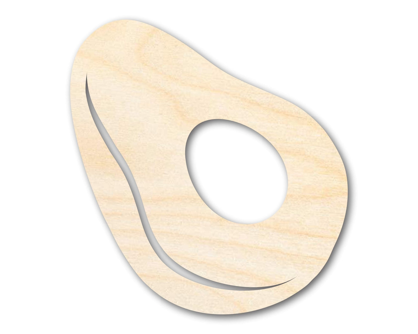 Unfinished Wood Avocado Shape | DIY Craft Cutout | up to 46" DIY - NameSigns.com