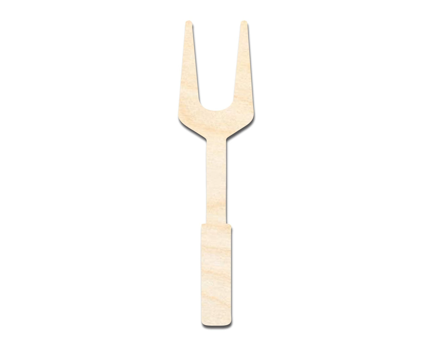 Unfinished Wood BBQ Fork Shape | Craft Cutout | up to 46" DIY - NameSigns.com