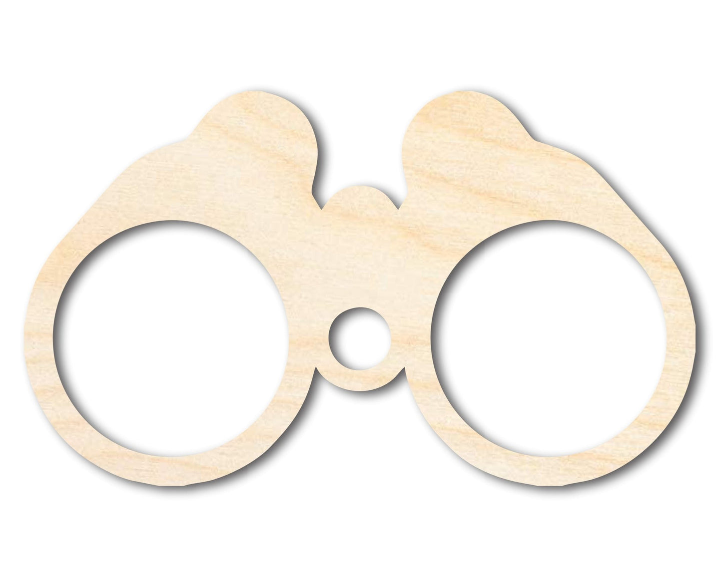 Unfinished Wood Binoculars Shape | DIY Craft Cutout | up to 46" DIY - NameSigns.com