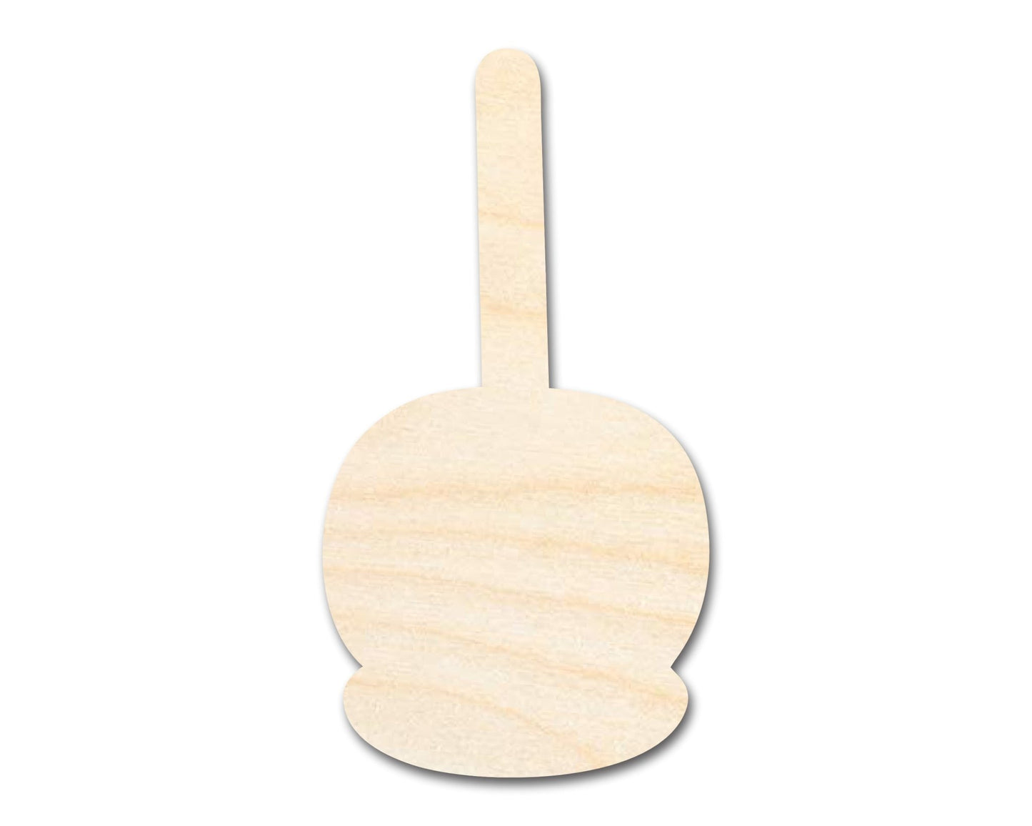 Unfinished Wood Candy Caramel Apple Shape | Craft Cutout | up to 46" DIY - NameSigns.com