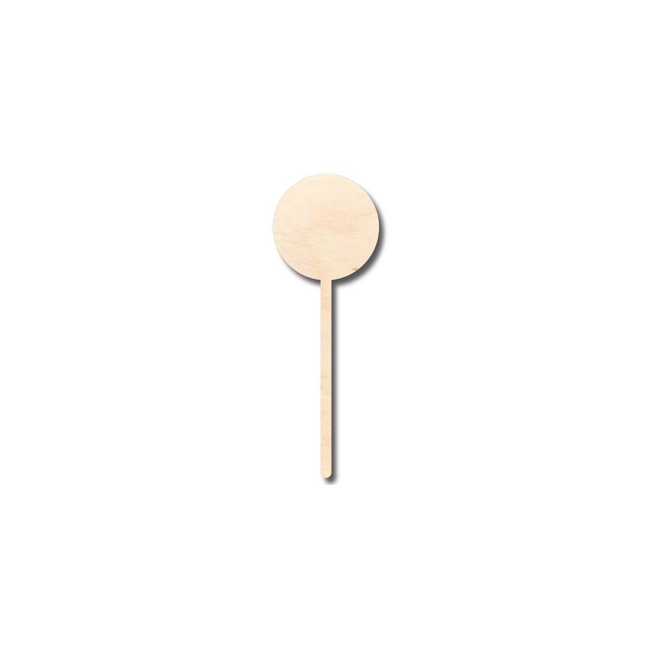 Unfinished Wood Candy Lollipop Shape - Craft - up to 46" DIY - NameSigns.com
