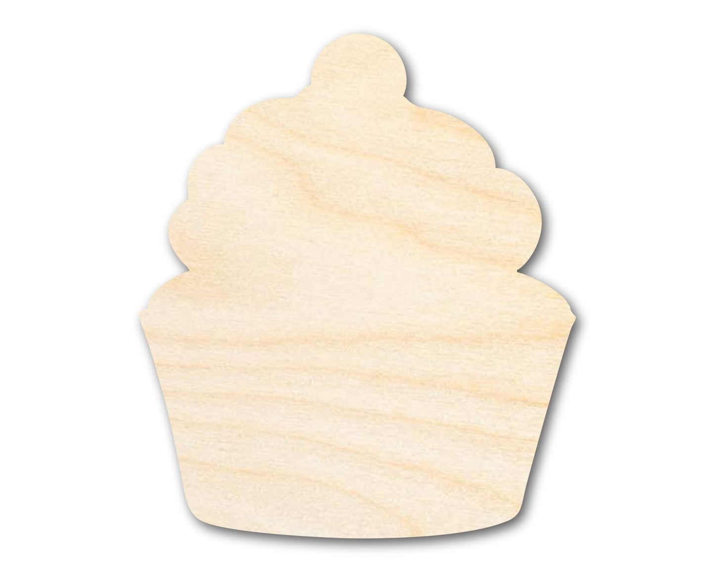 Unfinished Wood Cherry Cupcake Shape - Craft - up to 46" - NameSigns.com