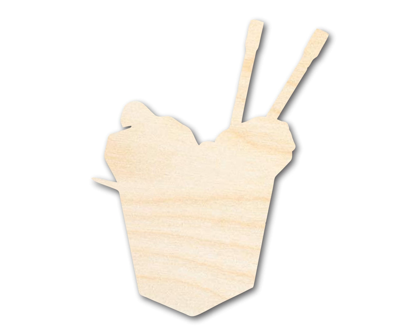 Unfinished Wood Chinese Takeout Shape | DIY Craft Cutout | up to 46" DIY - NameSigns.com