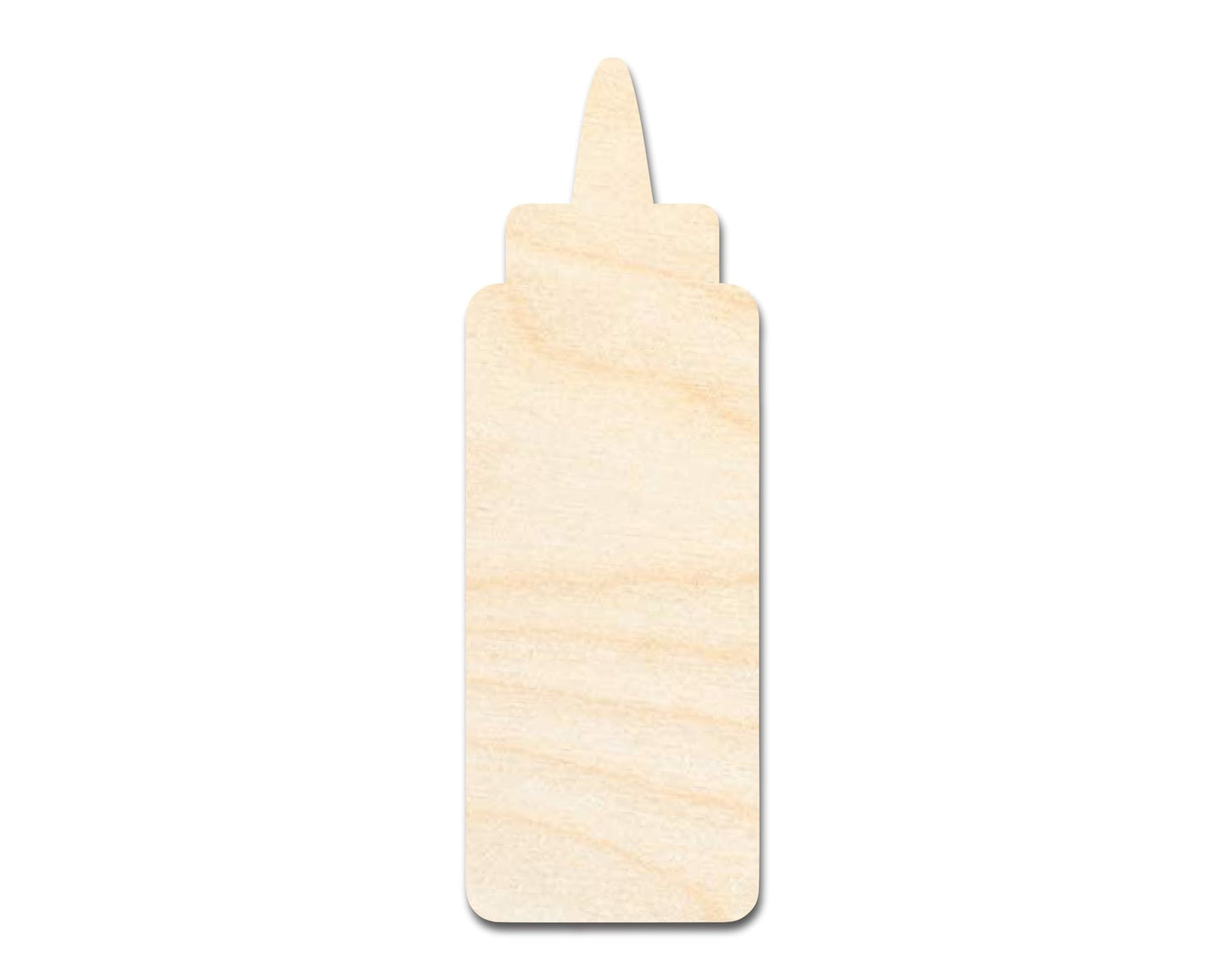 Unfinished Wood Condiment Bottle Shape | Craft Cutout | up to 46" DIY - NameSigns.com