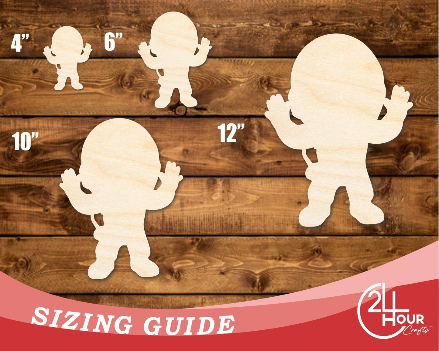 Unfinished Wood Cute Astronaut Shape | DIY Craft Cutout | up to 46" DIY - NameSigns.com