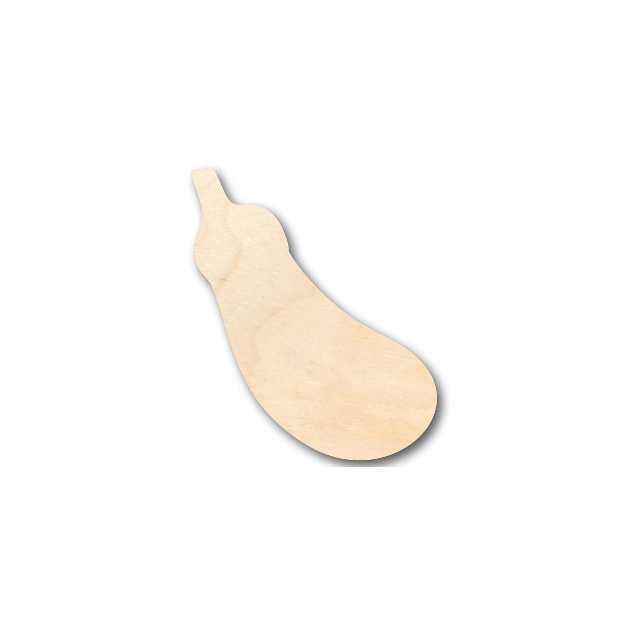 Unfinished Wood Eggplant Shape - Kitchen - Food - Craft - up to 46" DIY - NameSigns.com