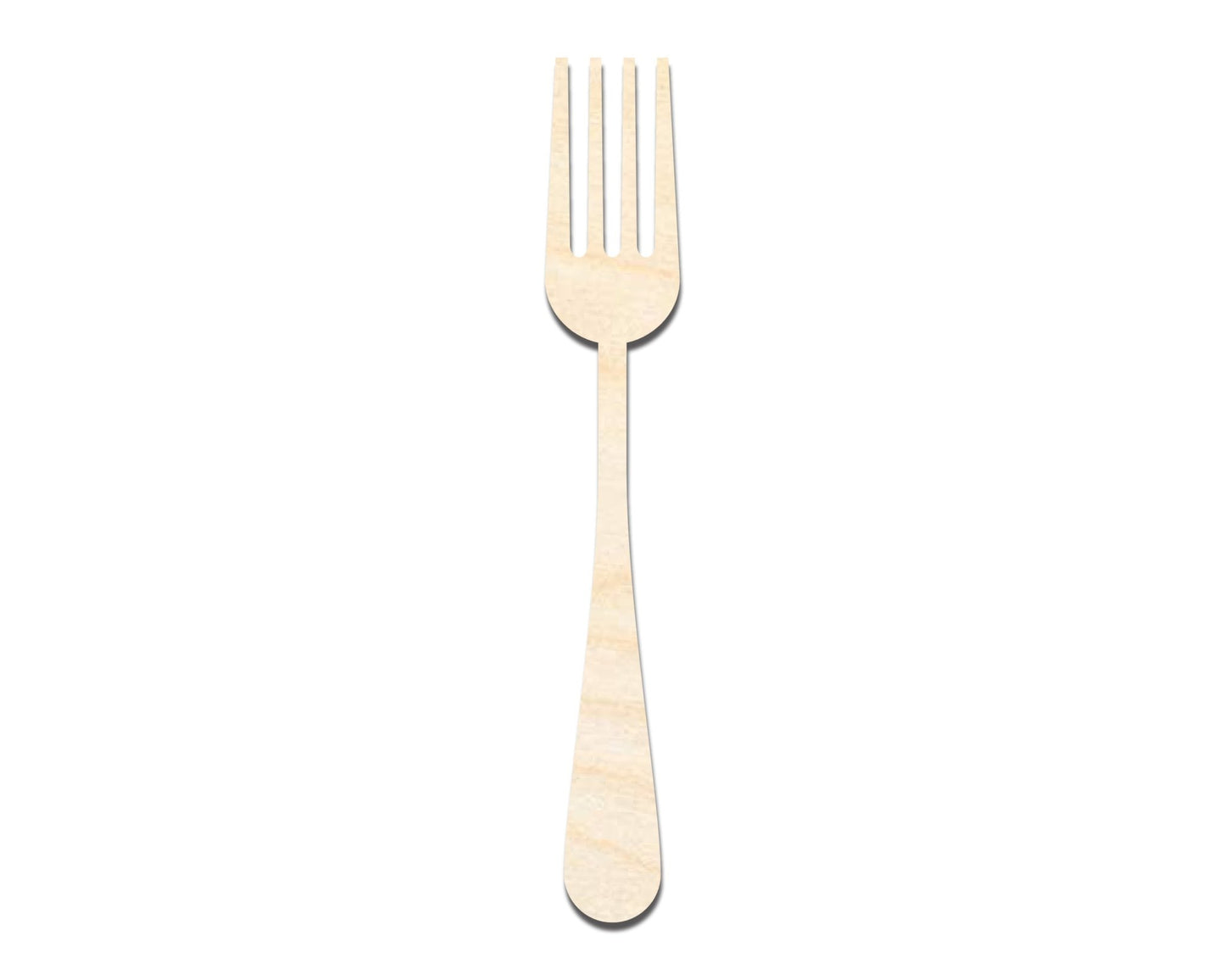 Unfinished Wood Fork Shape - Craft - up to 46" DIY - NameSigns.com