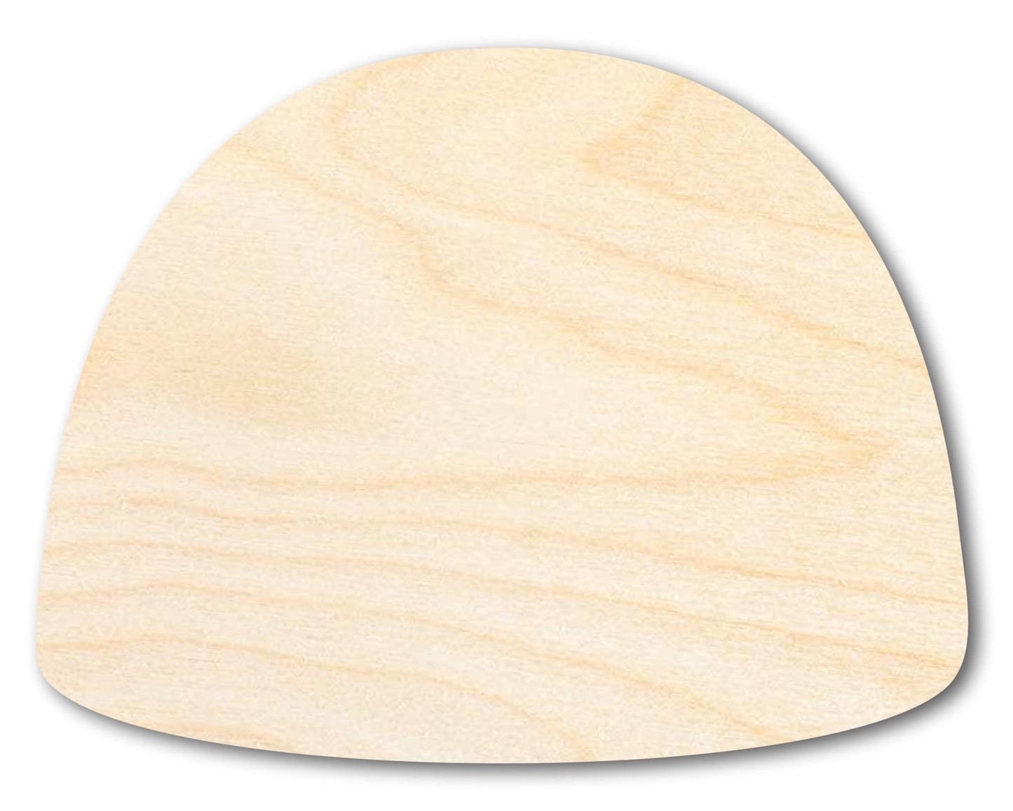 Unfinished Wood Gumdrop Shape - Craft - up to 46" - NameSigns.com