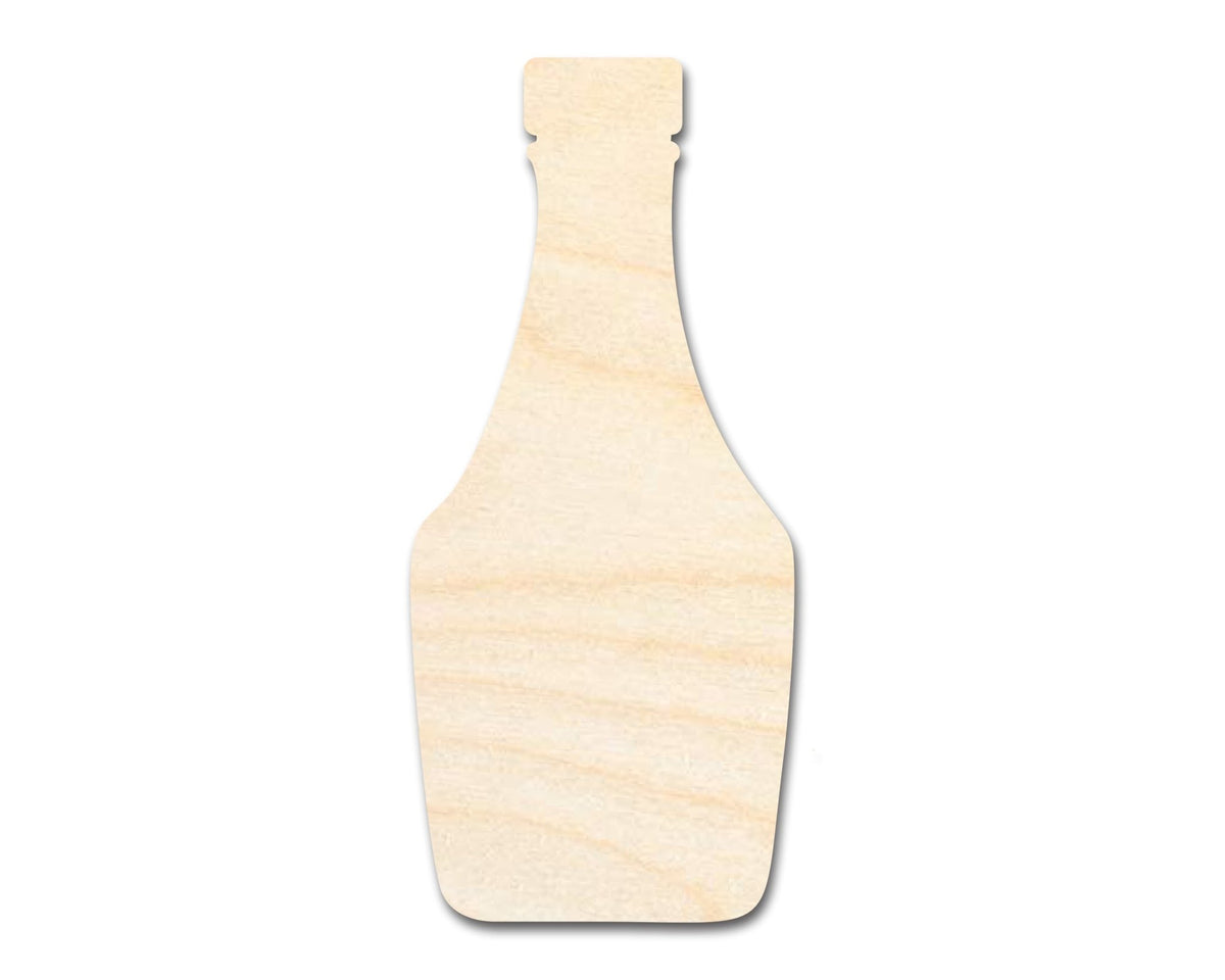 Unfinished Wood Ketchup Bottle Shape | Craft Cutout | up to 46" DIY - NameSigns.com