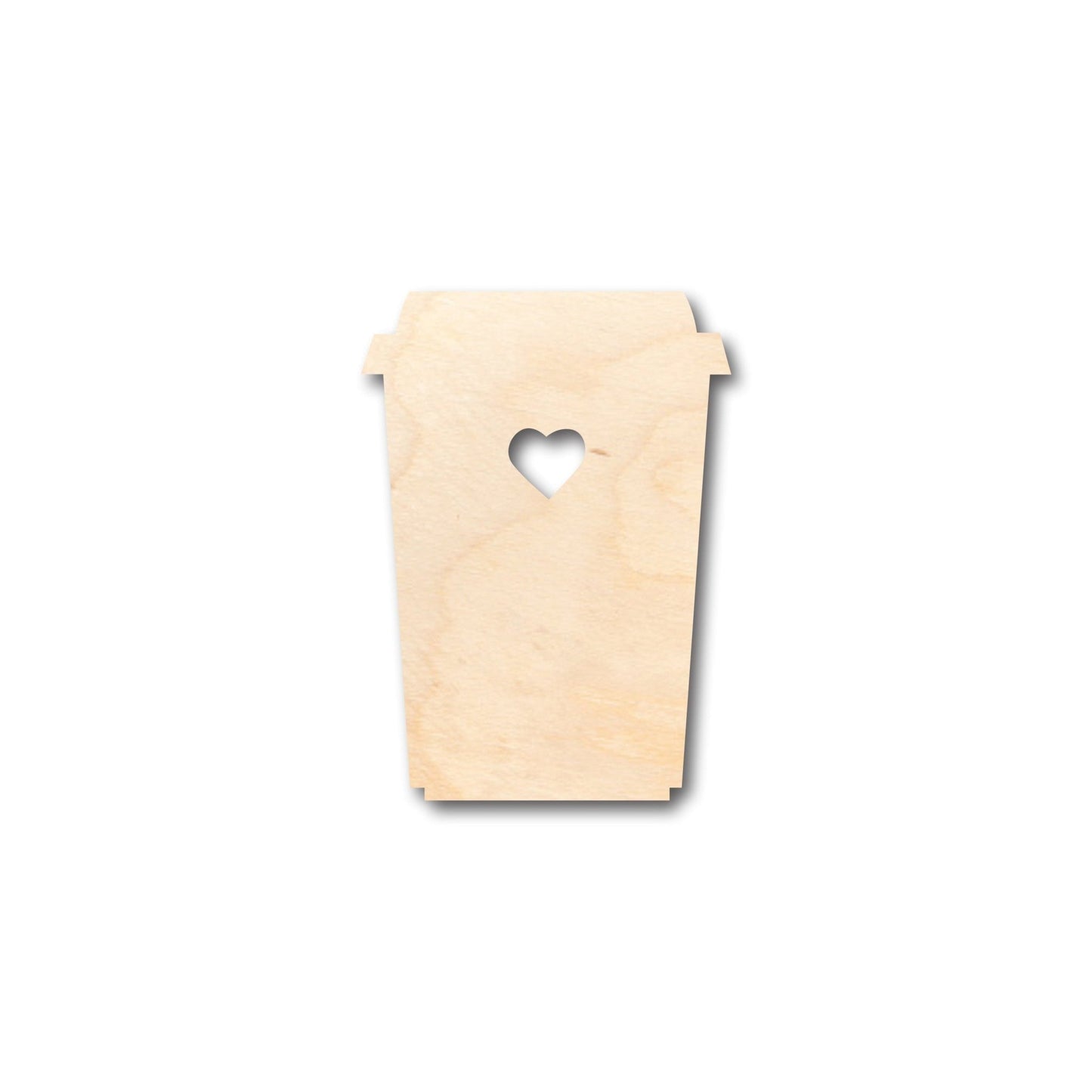 Unfinished Wood Latte Shape - Craft - up to 46" DIY - NameSigns.com
