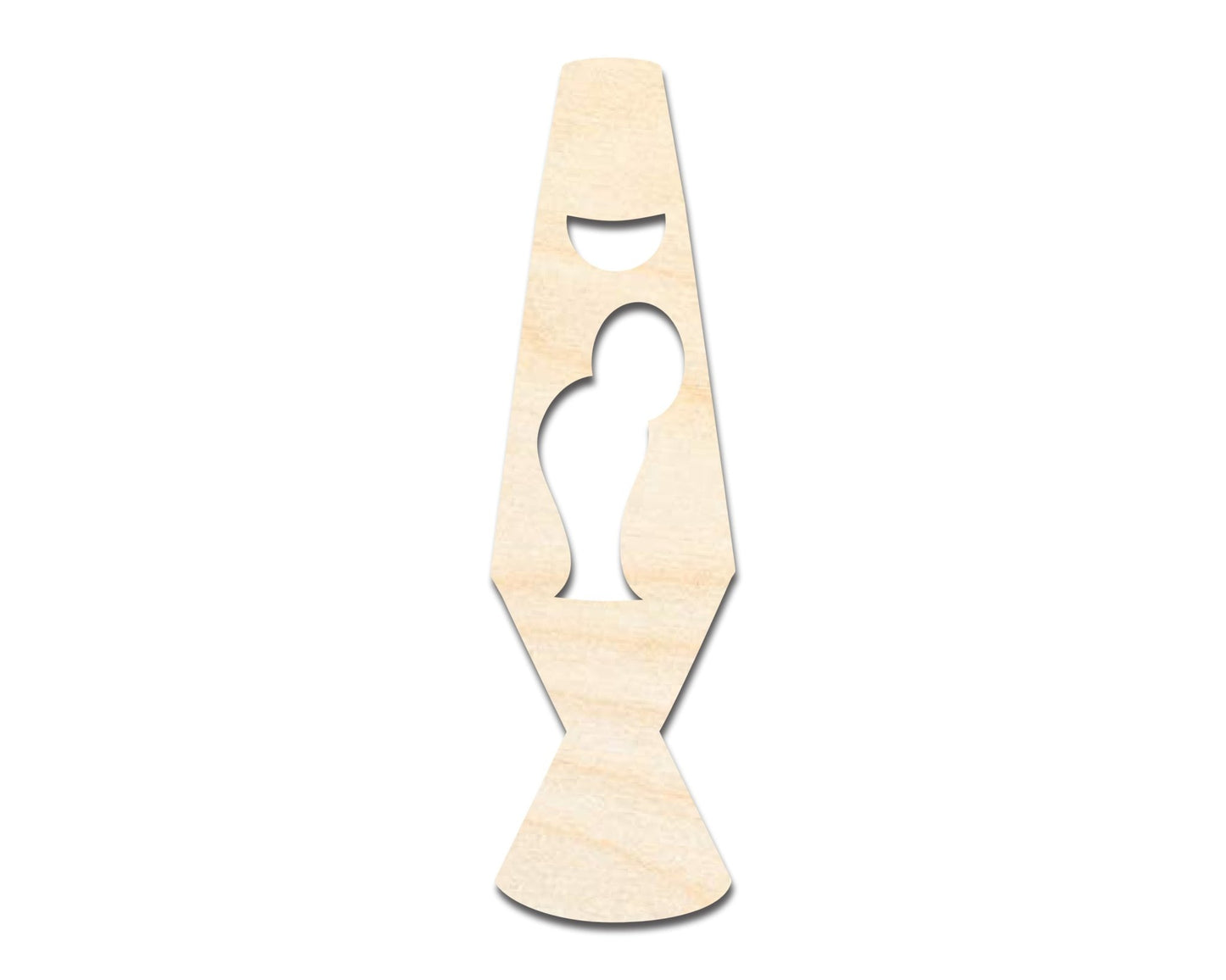 Unfinished Wood Lava Lamp Shape | DIY Craft Cutout | up to 46" DIY - NameSigns.com
