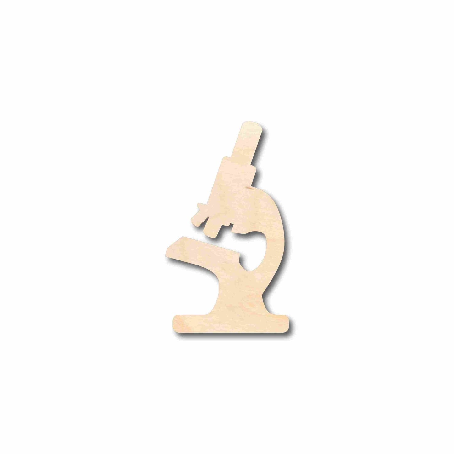 Unfinished Wood Microscope Silhouette - Craft - up to 46" DIY - NameSigns.com
