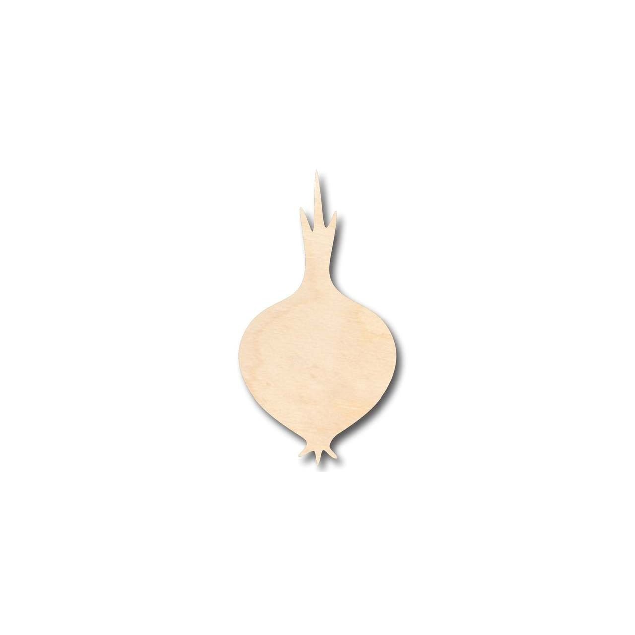 Unfinished Wood Onion Shape - Garden - Kitchen - Food - Craft - up to 46" DIY - NameSigns.com