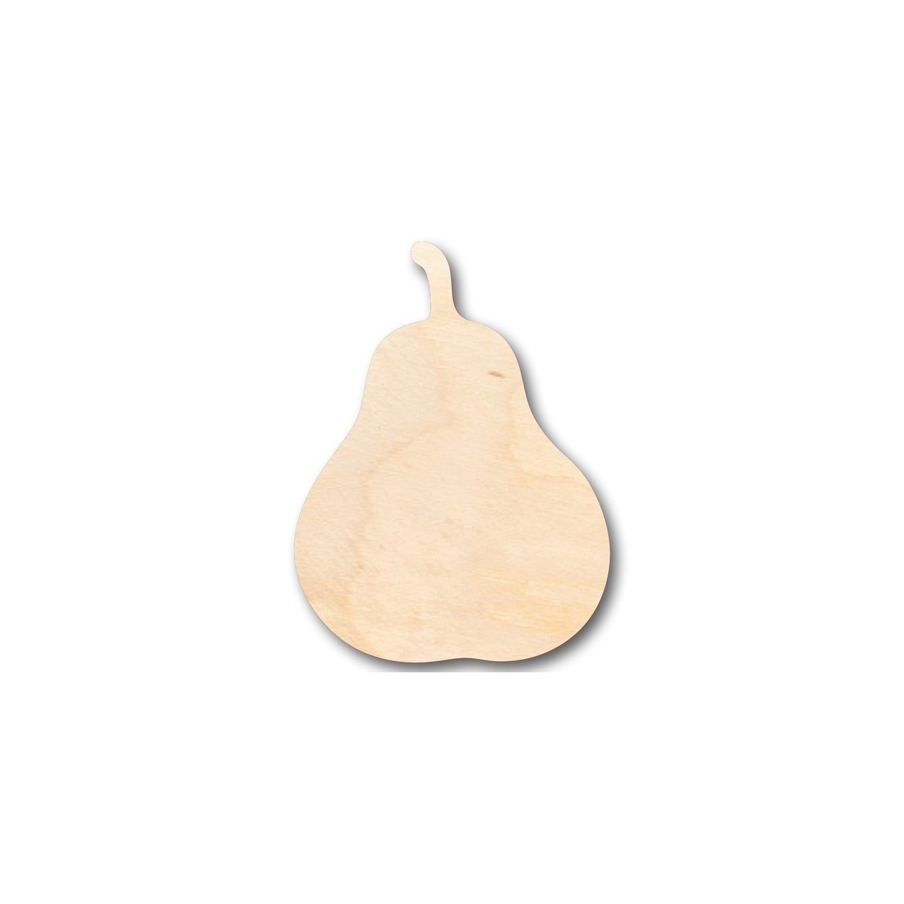 Unfinished Wood Pear Shape - Fruit - Craft - up to 46" DIY - NameSigns.com