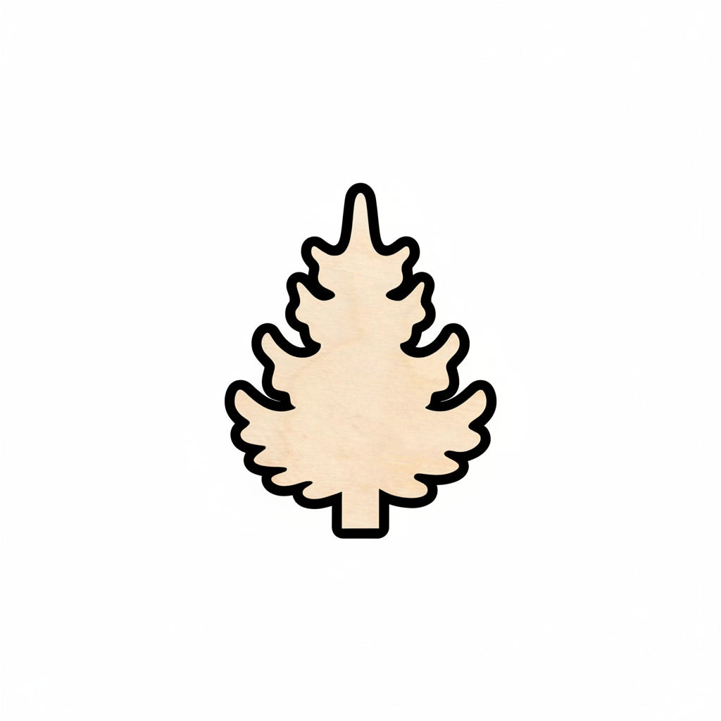 Unfinished Wood Pine Tree - Wooden Cutout Craft Shape | DIY Rustic Decor - NameSigns.com