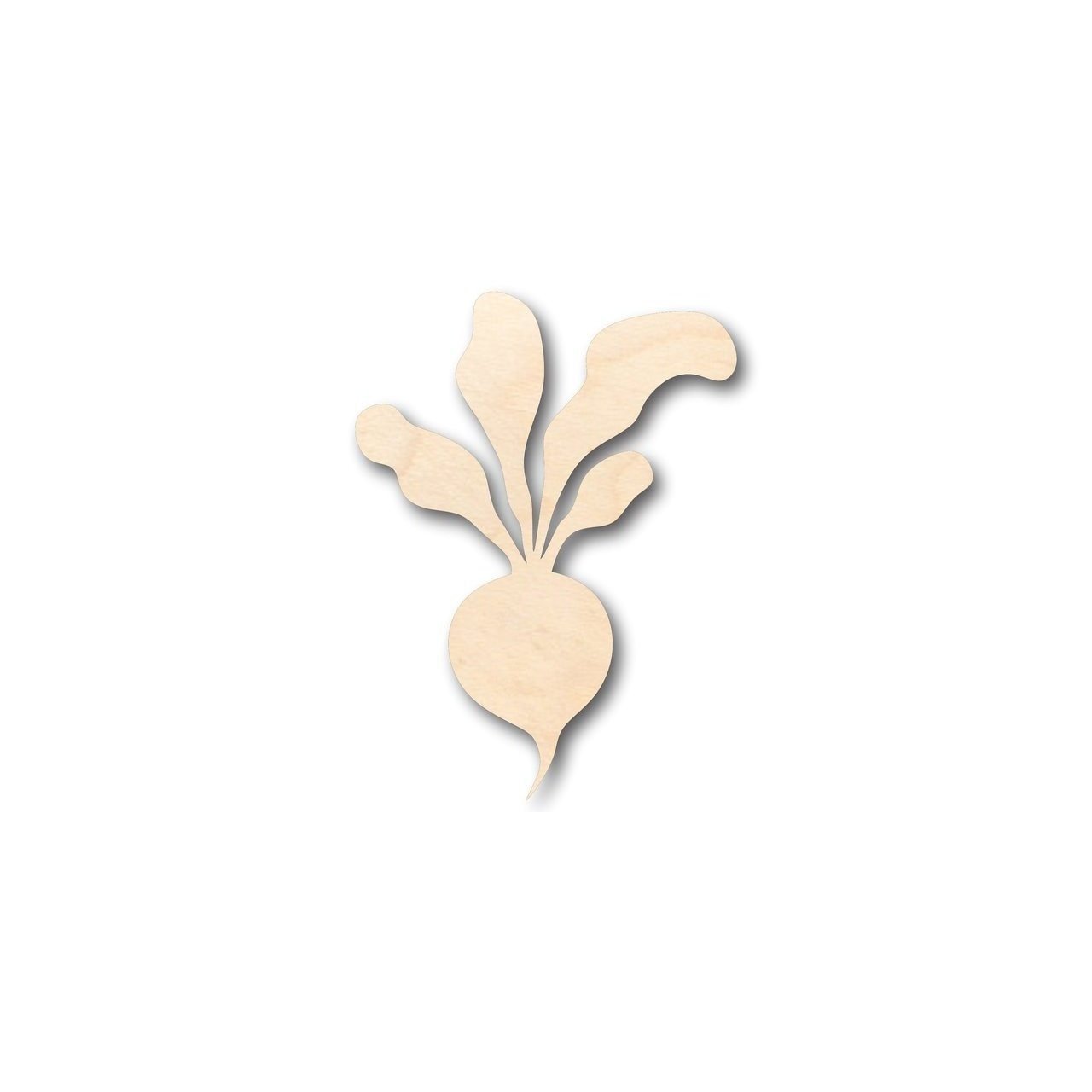 Unfinished Wood Radish Shape - Farm - Garden Marker - Food - Craft - up to 46" DIY - NameSigns.com