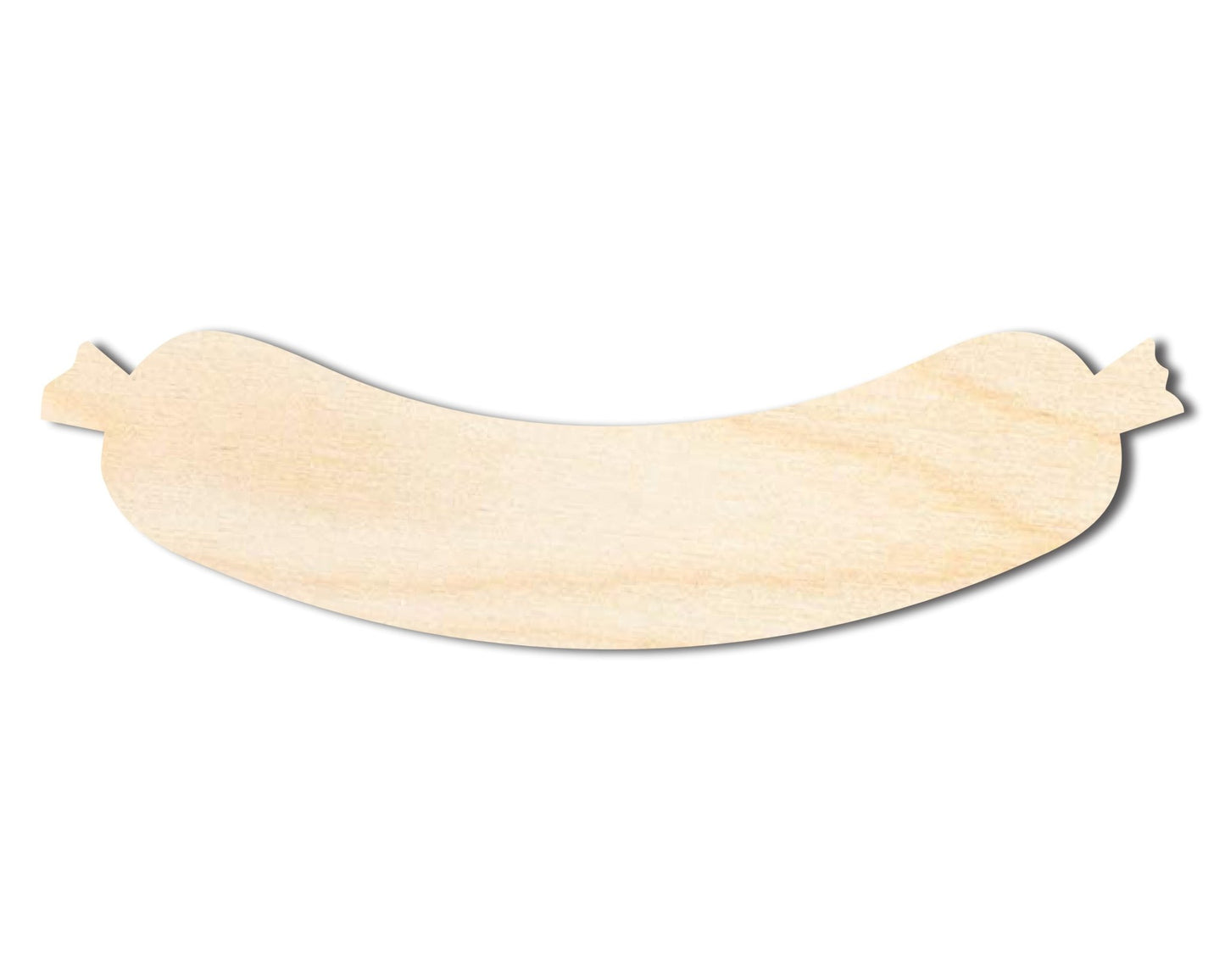 Unfinished Wood Sausage Shape | Craft Cutout | up to 46" DIY - NameSigns.com