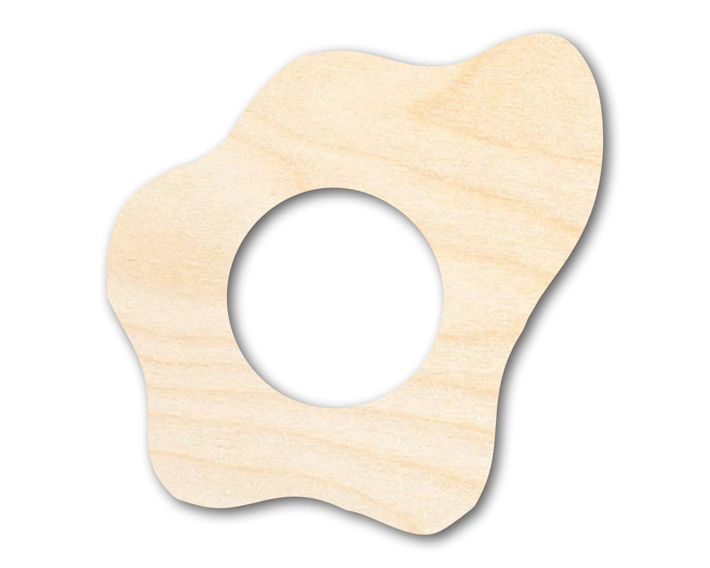 Unfinished Wood Sunny Side Up Egg Shape | DIY Craft Cutout | up to 46" DIY - NameSigns.com