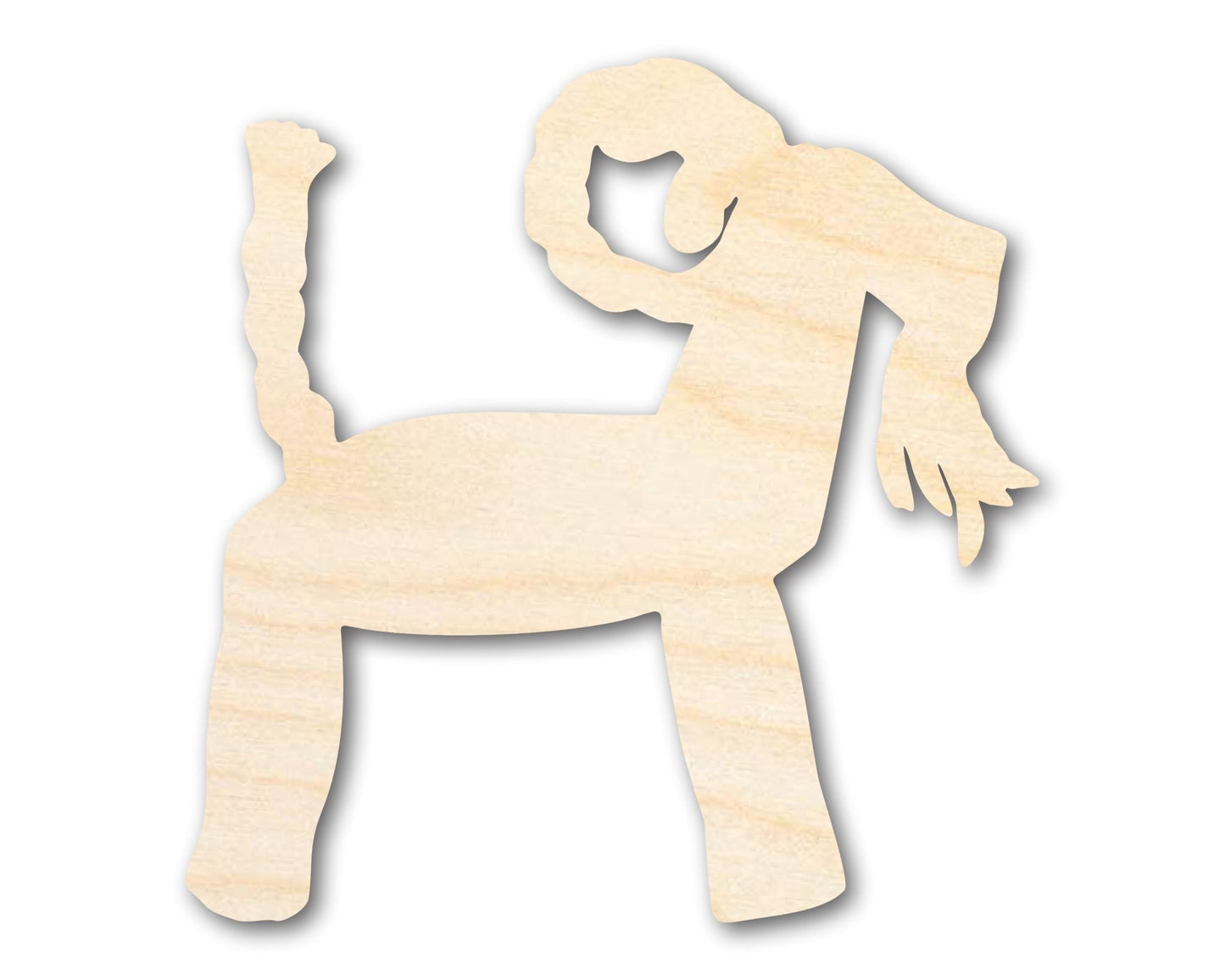 Unfinished Wood Yule Goat Shape | Craft Cutout | up to 46" DIY - NameSigns.com