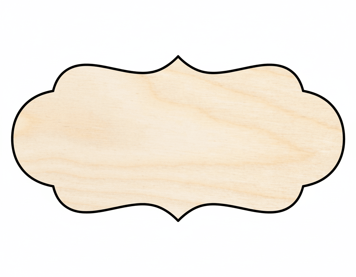 Wood Award Plaque Silhouette - Craft - Blank Door Hanger Wooden Cutout Cut Outs - Unfinished - NameSigns.com