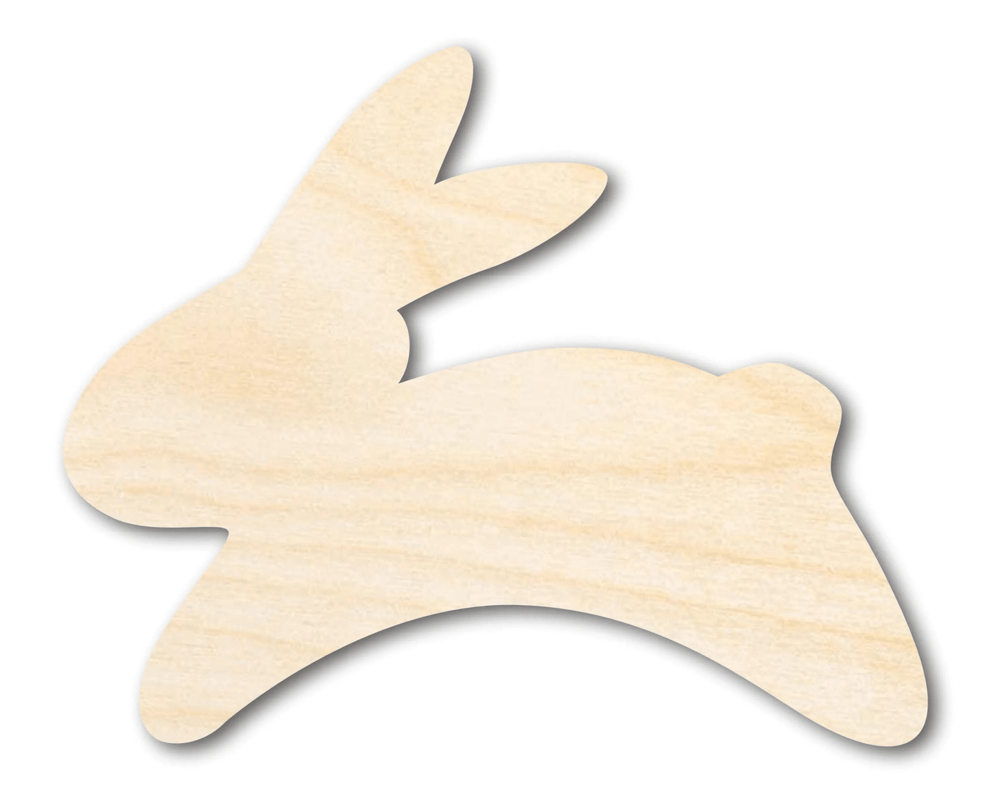 Wood Bunny | Rustic Natural Wooden Shapes – DIY Craft Supplies Blank Door Hanger Wooden Cutout Cut Outs - Unfinished - NameSigns.com