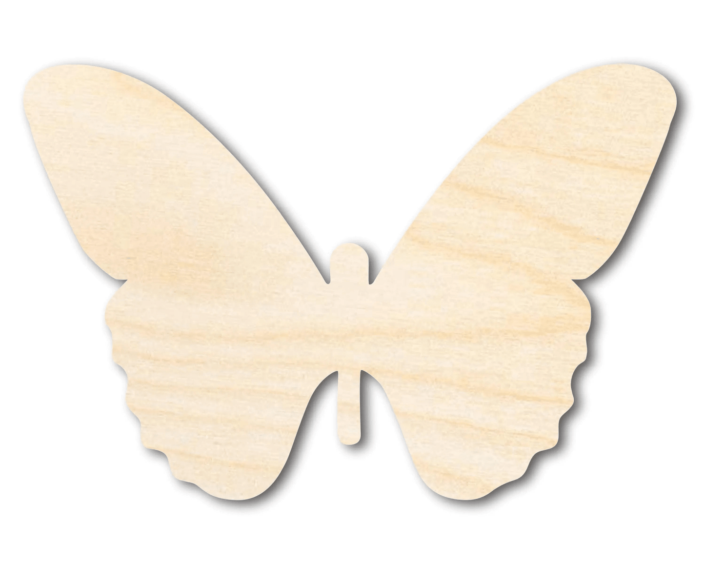 Wood Butterfly | Large DIY Wooden Silhouette Cutout - Natural Decor Blank Door Hanger Wooden Cutout Cut Outs - Unfinished - NameSigns.com