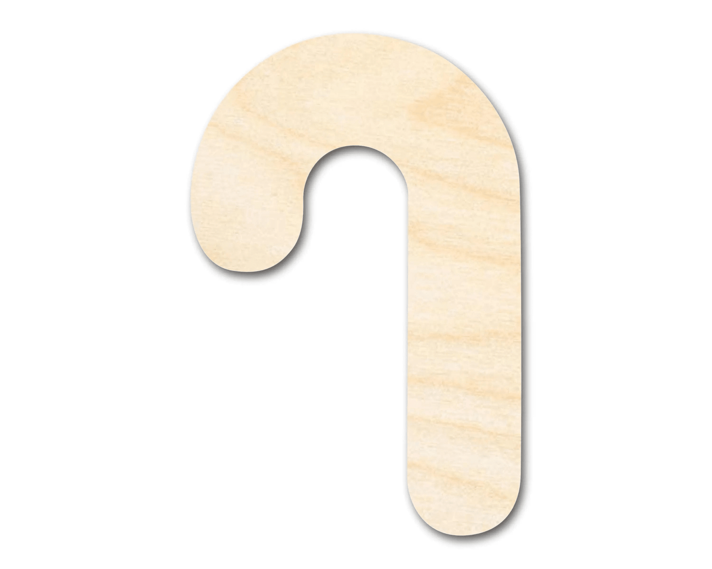 Wood Candy Cane – DIY Wooden Silhouette Cutout | Holiday Craft Supplies Blank Door Hanger Wooden Cutout Cut Outs - Unfinished - NameSigns.com