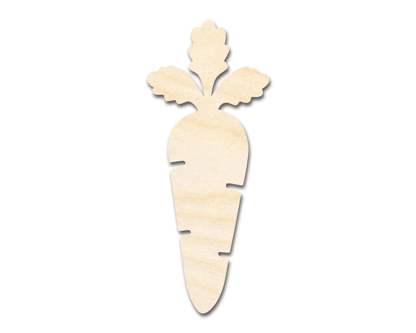 Wood Carrot - Large Paintable Wood Craft Cutout for DIY Projects Blank Door Hanger Wooden Cutout Cut Outs - Unfinished - NameSigns.com