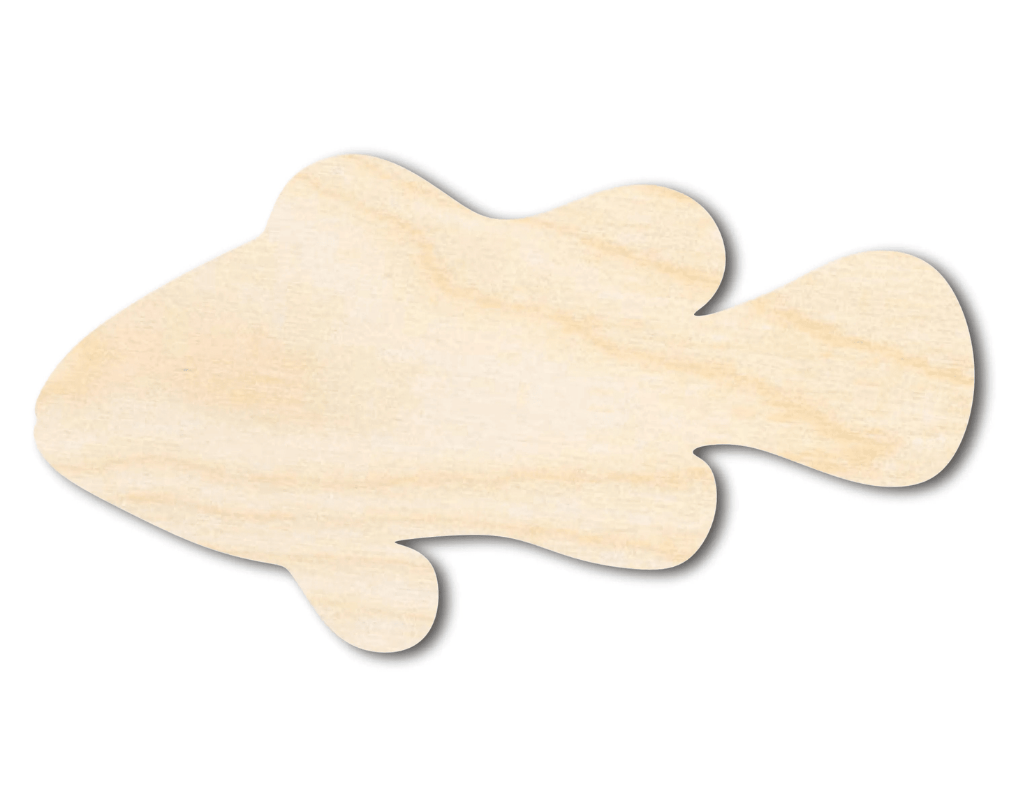 Wood Clownfish – Paintable Wooden Fish Cutout | DIY Craft Shape Blank Door Hanger Wooden Cutout Cut Outs - Unfinished - NameSigns.com