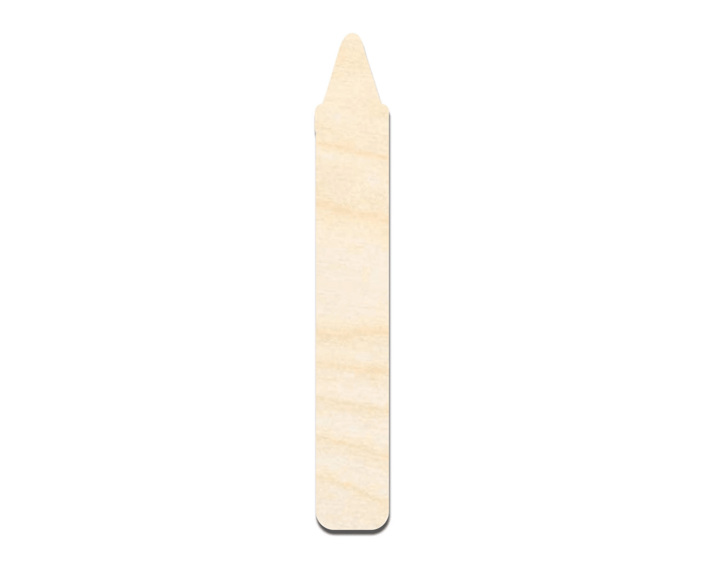 Wood Crayon – Paintable Wood Craft Shapes | Laser Cut DIY Cutouts Blank Door Hanger Wooden Cutout Cut Outs - Unfinished - NameSigns.com