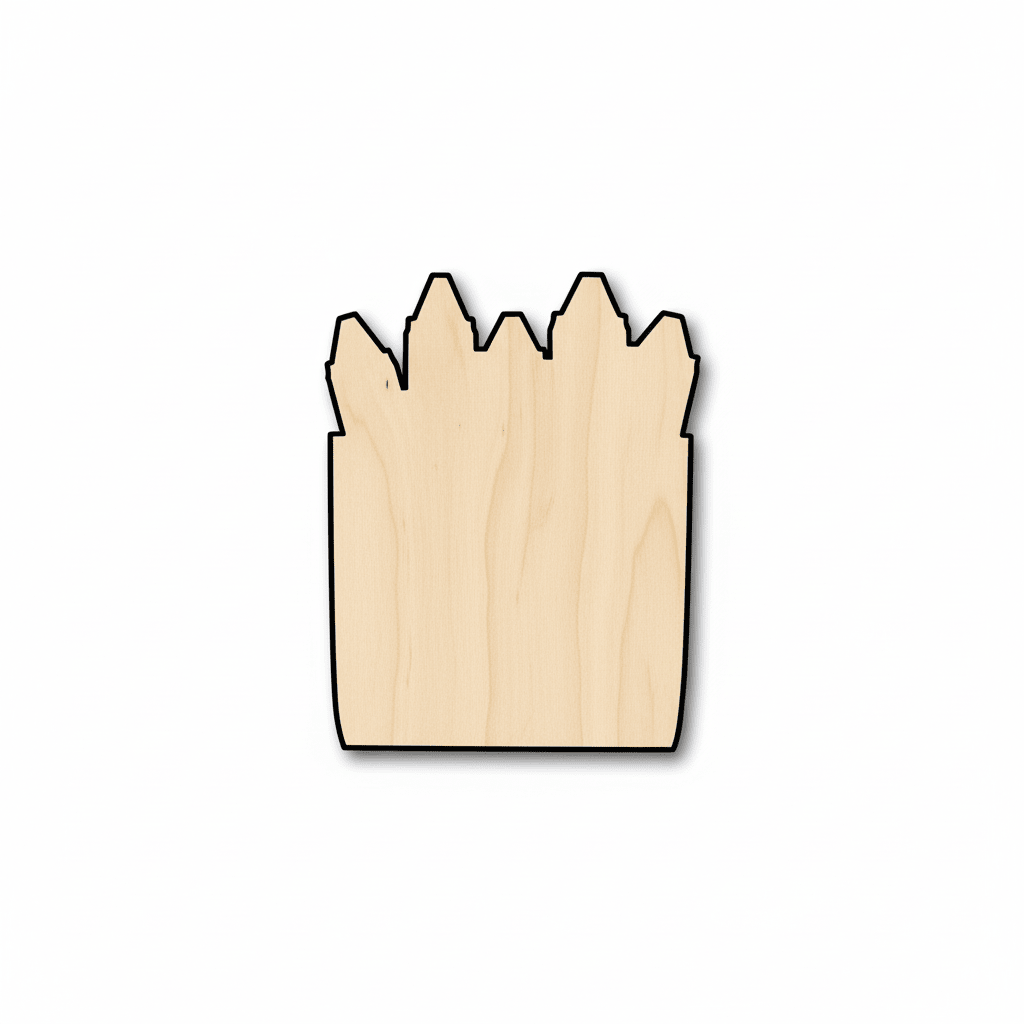Wood Crayon Set Shape - Craft - Blank Door Hanger Wooden Cutout Cut Outs - Unfinished - NameSigns.com