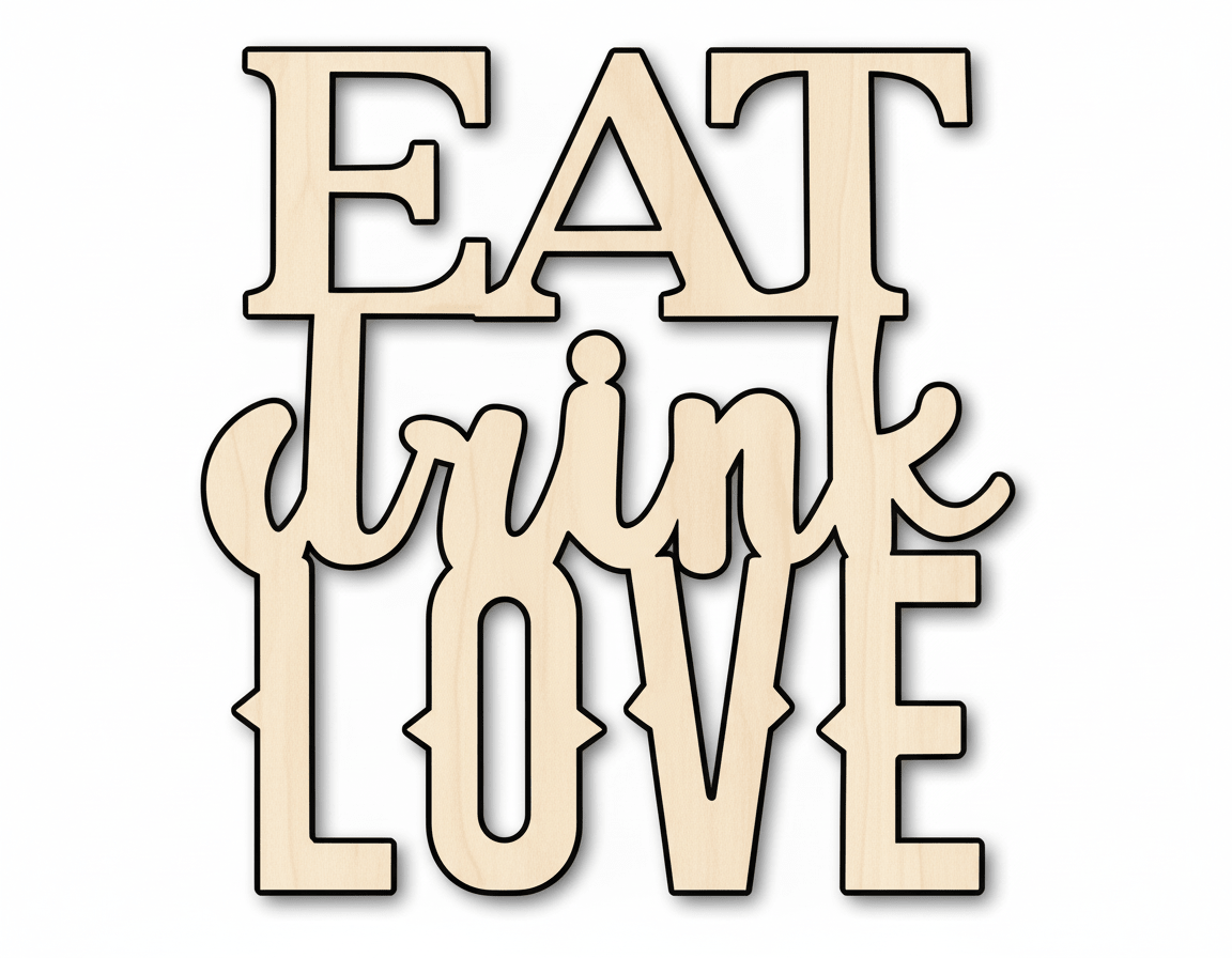 Wood Cutout – Custom Wood Craft Shapes | Baltic Birch Plywood Blank Door Hanger Wooden Cutout Cut Outs - Unfinished - NameSigns.com