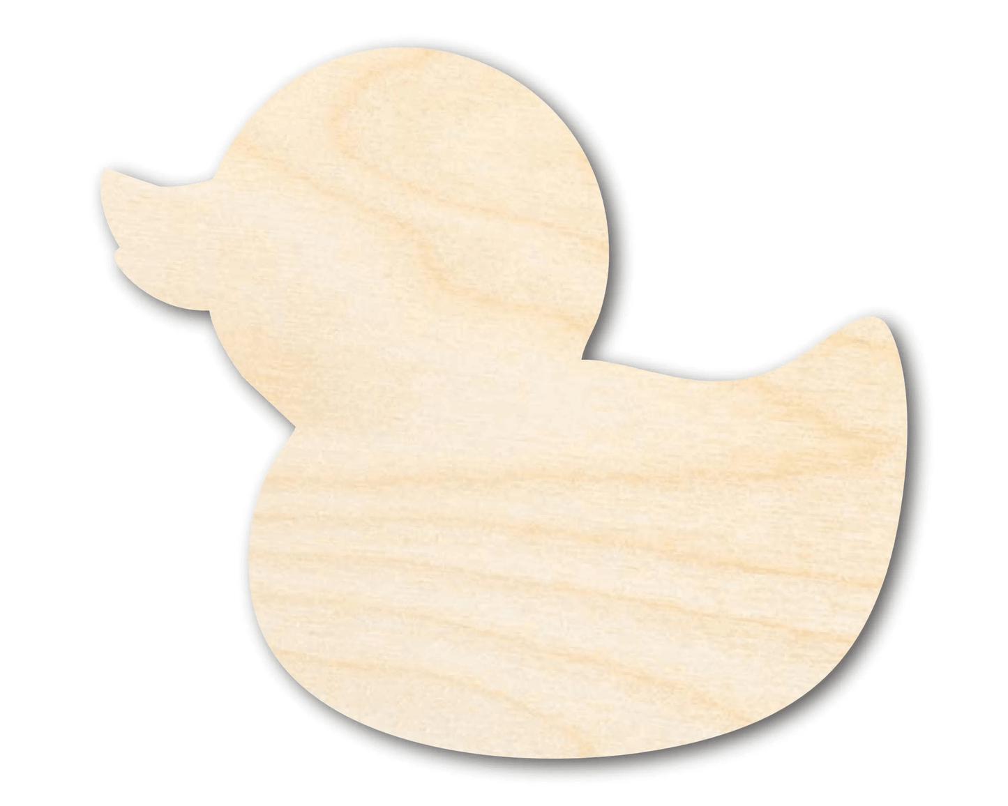 Wood Cutout – Cute Rubber Duck Shape | DIY Wooden Craft Supplies Blank Door Hanger Wooden Cutout Cut Outs - Unfinished - NameSigns.com
