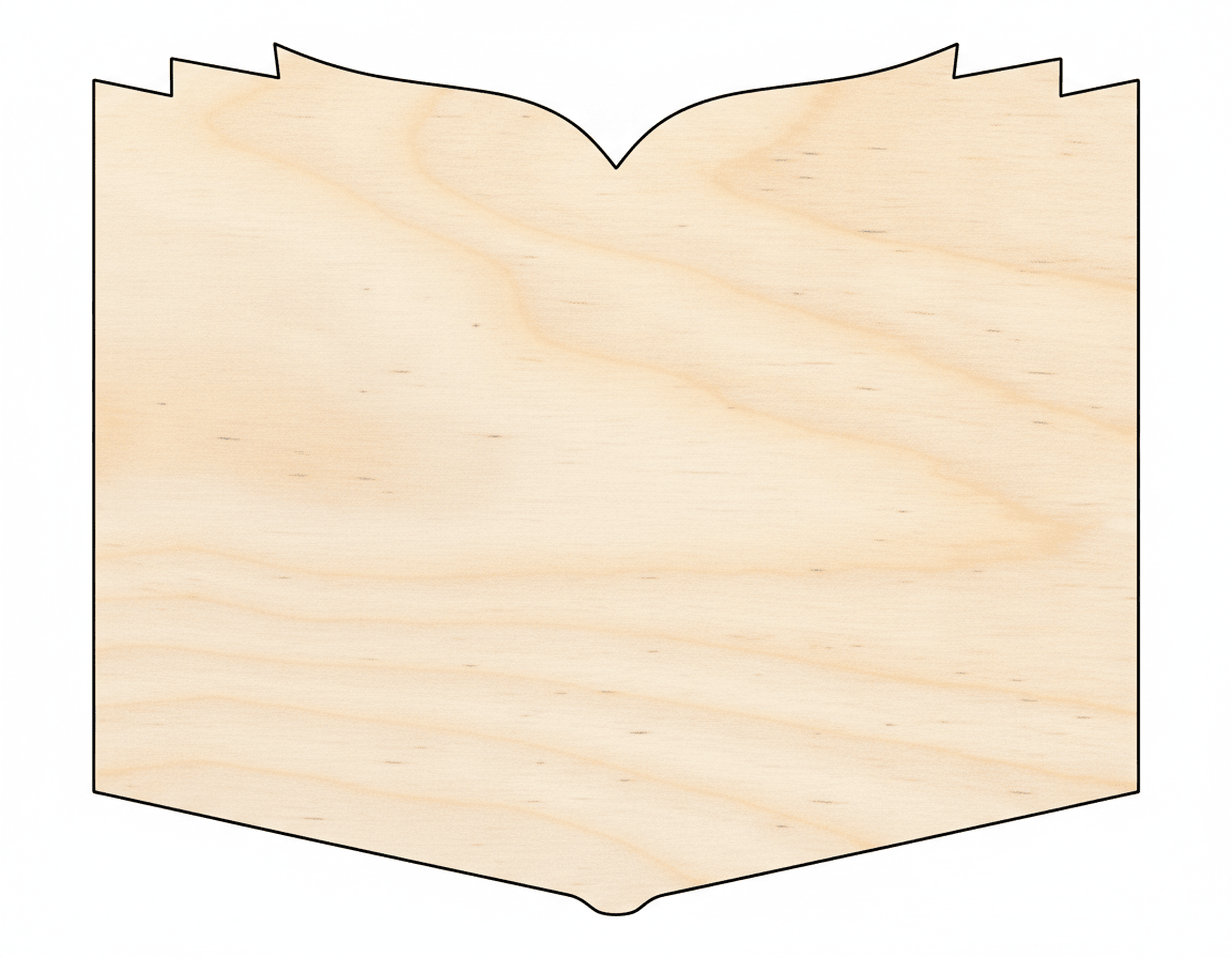 Wood Cutout Shape – Sanded Birch Wood DIY Craft Cutouts by NameSigns.com - NameSigns.com