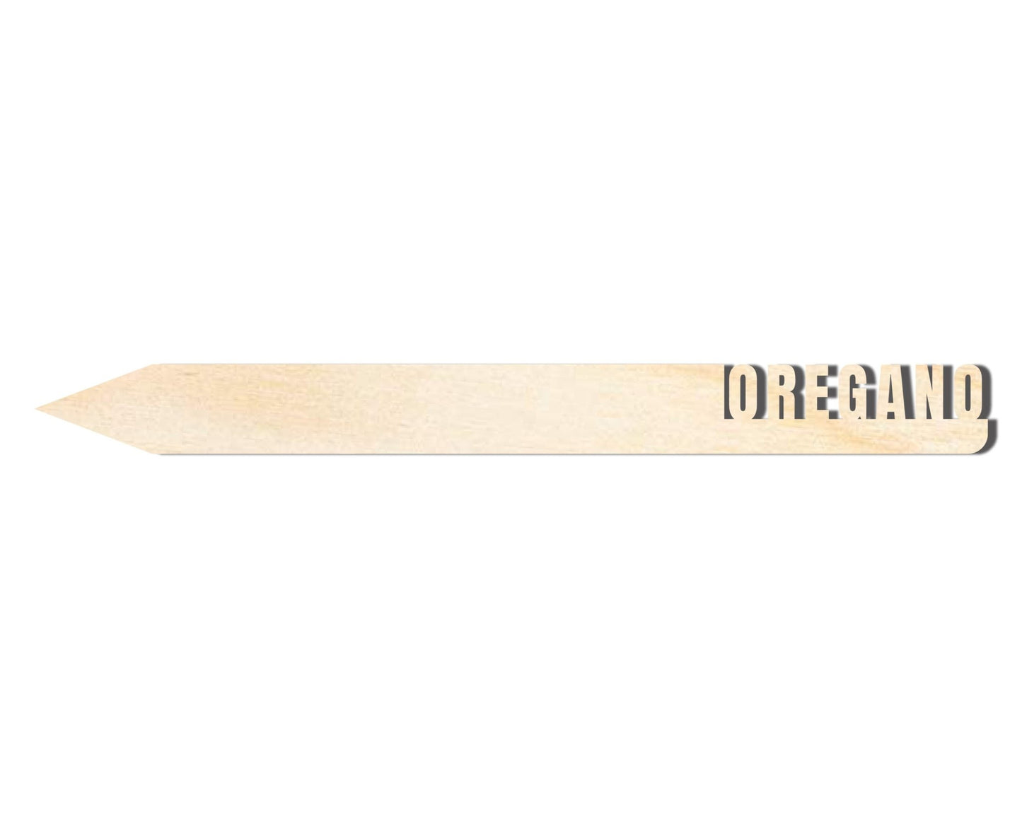 Wood Garden Stake | Unfinished Baltic Birch Cutout | DIY Herb Garden Marker - NameSigns.com