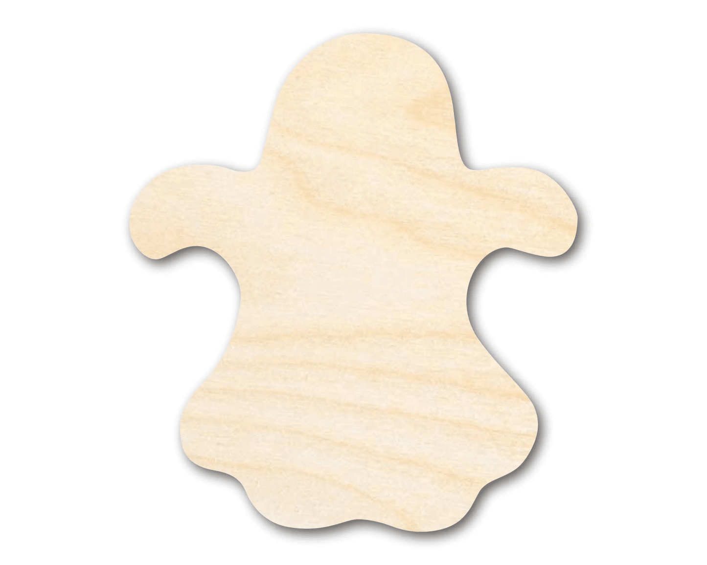 Wood Ghost | Paintable Wood Craft Cutout – DIY Shapes & Decor Blank Door Hanger Wooden Cutout Cut Outs - Unfinished - NameSigns.com