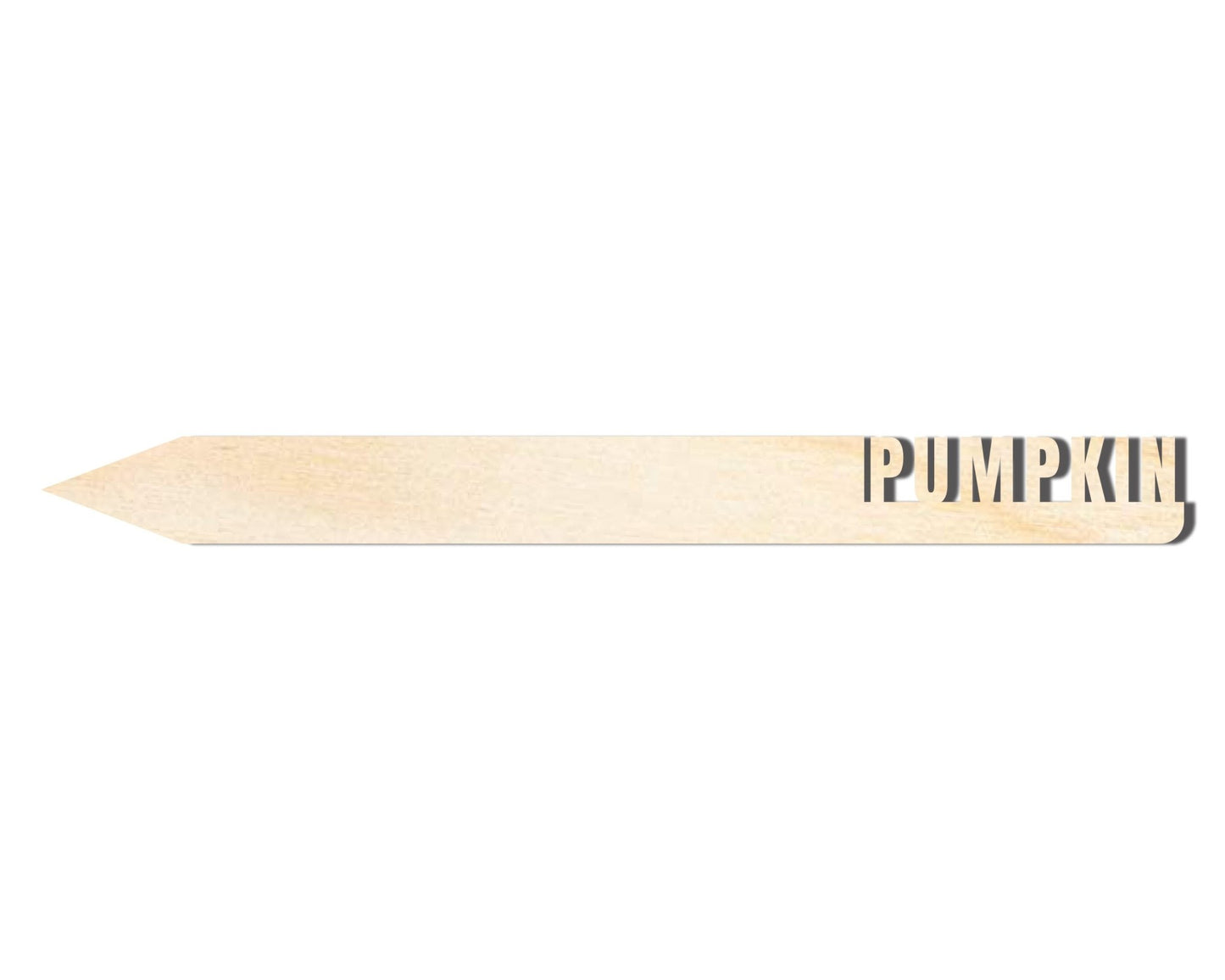 Wood Pumpkin Garden Stake | Unfinished Wooden DIY Craft Cutout | Baltic Birch Art - NameSigns.com