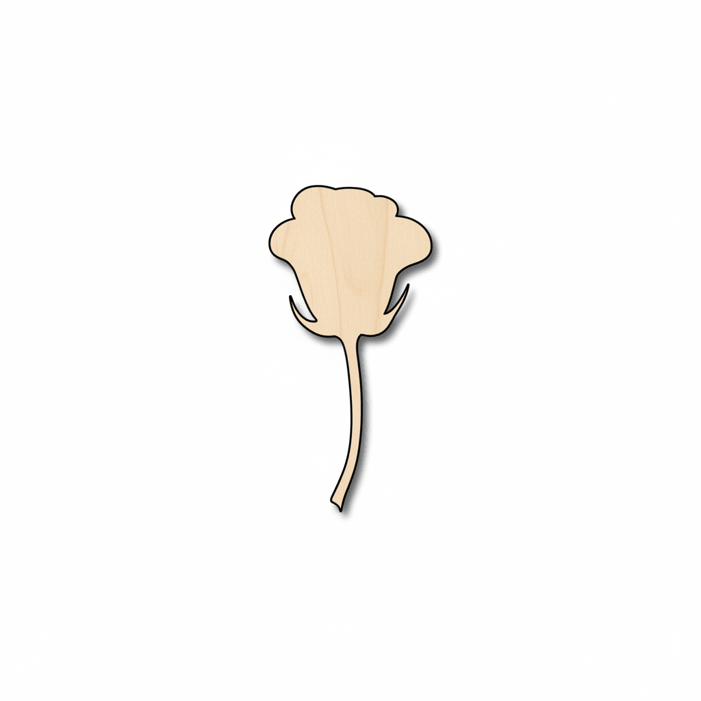 Wood Rose – Handmade Wooden Pieces | Baltic Birch Plywood Craft Shapes Blank Door Hanger Wooden Cutout Cut Outs - Unfinished - NameSigns.com