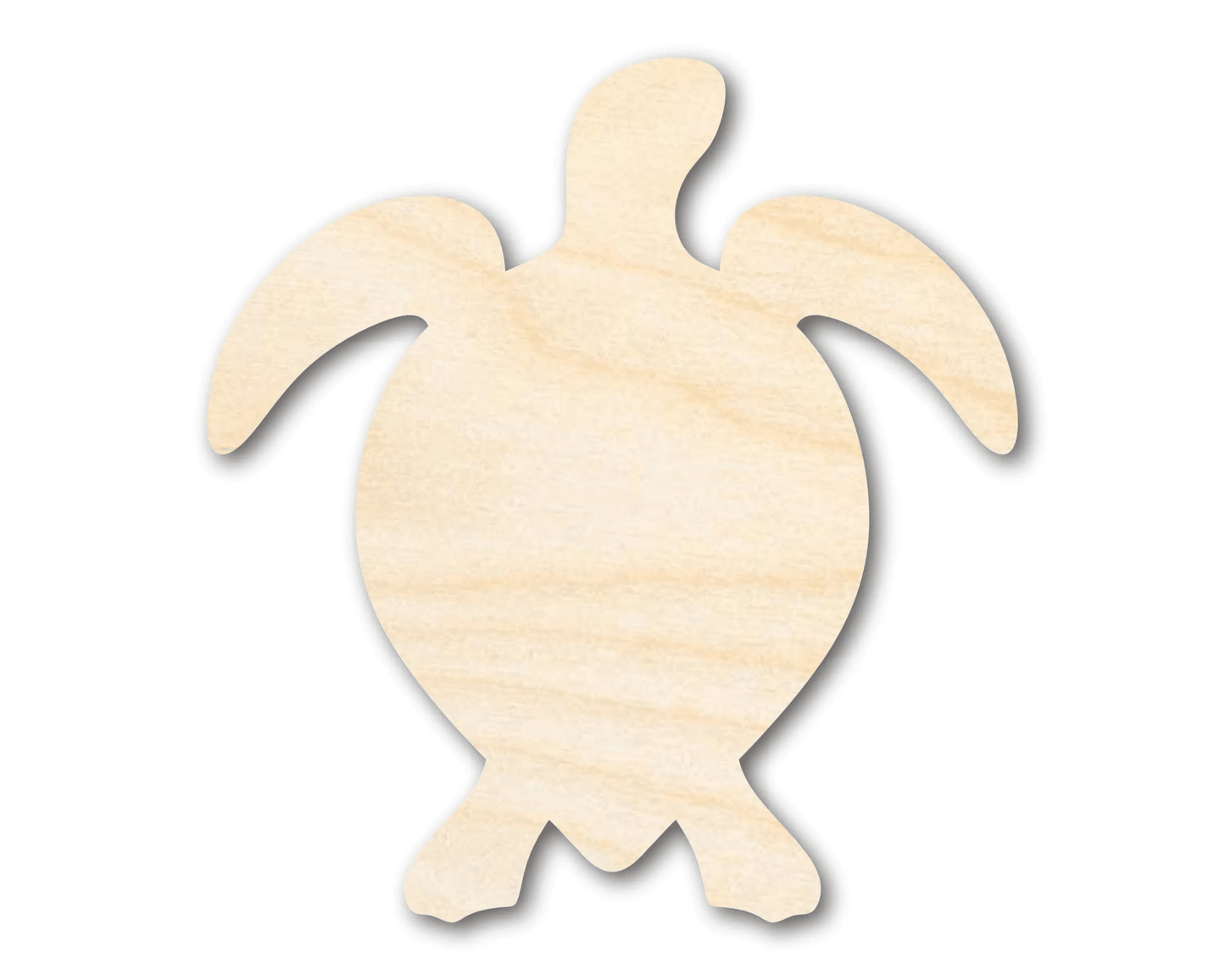 Wood Sea Turtle – Eco Friendly Wood Art & Wooden Animal Cutouts Blank Door Hanger Wooden Cutout Cut Outs - Unfinished - NameSigns.com