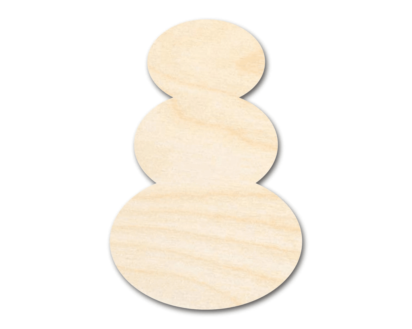 Wood Snowman – Large Wooden Craft Cutout | Paintable Winter Decoration Blank Door Hanger Wooden Cutout Cut Outs - Unfinished - NameSigns.com