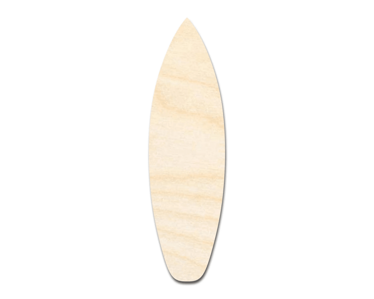 Wood Surfboard – Large DIY Wood Cutout for Craft Projects Blank Door Hanger Wooden Cutout Cut Outs - Unfinished - NameSigns.com