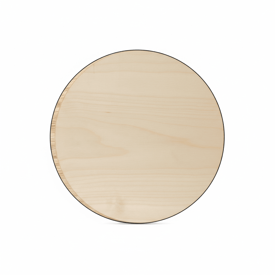 11 Inch Wood Circle - Smooth Plywood Discs | Thin Wood Circles for Crafts - NameSigns.com