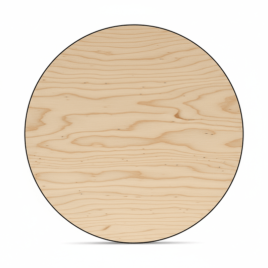13 Inch Wood Circle - Unfinished Baltic Birch Plywood Cutout for Crafts - NameSigns.com