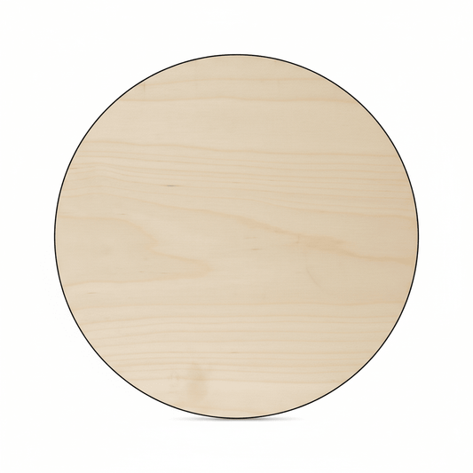 15 Inch Wood Circle – Precut Baltic Birch Wood Rounds | Smooth Sanded Craft Circles - NameSigns.com