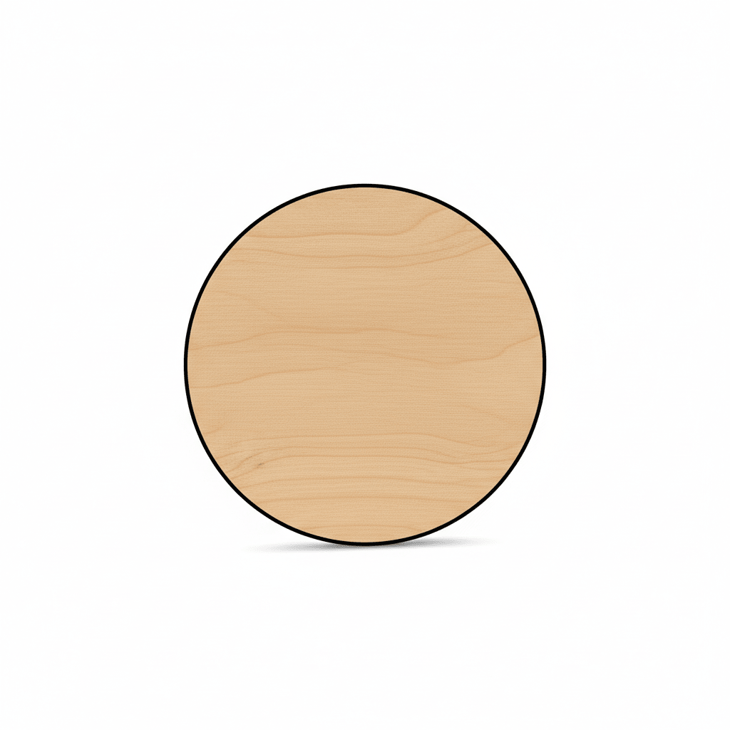 2 Inch Wood Disc - Smooth Birch Wood Circles for Craft Wooden Nickels & DIY Jewelry - NameSigns.com